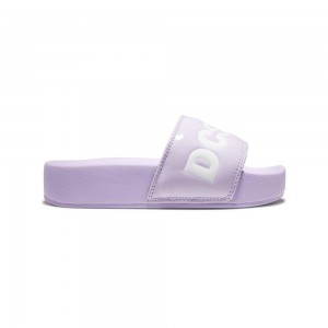 Dámské Sandály DC Shoes Slides Fialové Bílé | YGFL-38512