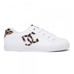 Dámské Skate Boty DC Shoes Chelsea Bílé Leopard | OJSW-36980