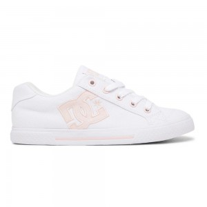 Dámské Skate Boty DC Shoes Chelsea Bílé Růžové | SMEA-50827