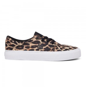 Dámské Skate Boty DC Shoes Trase Leopard | QOFC-48709