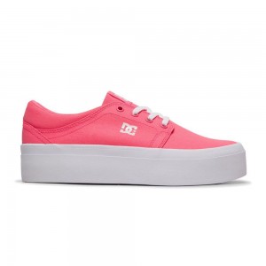 Dámské Skate Boty DC Shoes Trase TX Tmavě Růžové | SEZM-79365