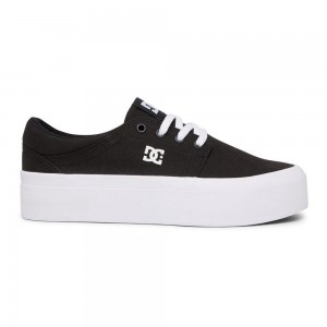 Dámské Skate Boty DC Shoes Trase Černé Bílé | PKRT-49738