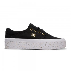 Dámské Skate Boty DC Shoes Trase Černé Zlaté | OXTN-57093