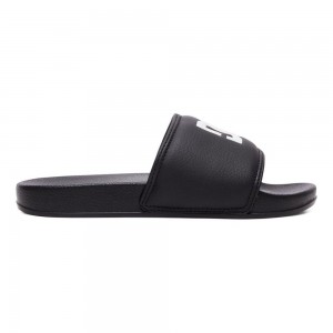 Dětské Sandály DC Shoes Slides Černé Bílé | KLGH-61390