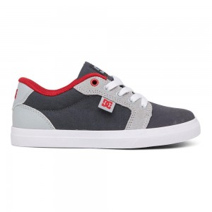 Dětské Skate Boty DC Shoes Anvil Šedé Červené | GRIO-19735