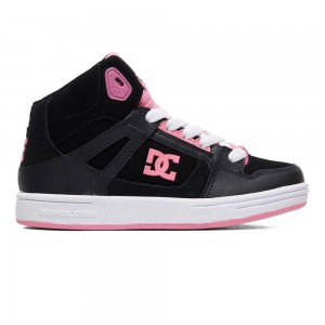 Dětské Skate Boty DC Shoes Pure Černé Růžové | HGSP-48910