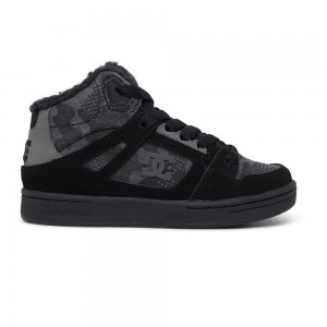 Dětské Skate Boty DC Shoes Pure Černé | YMRP-14568