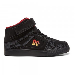 Dětské Skate Boty DC Shoes Pure Černé Červené | IYVD-08614