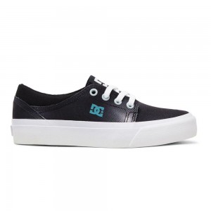 Dětské Skate Boty DC Shoes Trase TX Černé Bílé | GPDC-21803