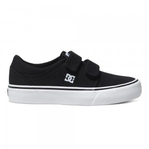 Dětské Skate Boty DC Shoes Trase Černé Bílé | GTUV-81250