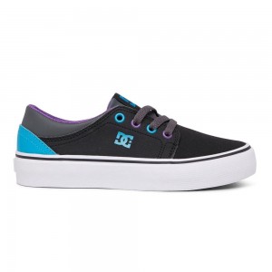 Dětské Skate Boty DC Shoes Trase Černé Blankyt | ORXK-81672