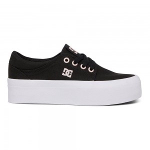 Dětské Skate Boty DC Shoes Trase Černé Růžové | HYXN-72415