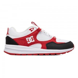 Dětské Sportovní Boty DC Shoes Kalis Bílé Červené | XRMF-07853