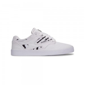 Pánské Skate Boty DC Shoes Kalis Vulc Bílé Černé | SMFU-71523