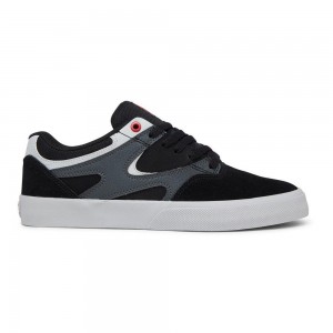 Pánské Skate Boty DC Shoes Kalis Vulc Černé Šedé | QBZL-34589