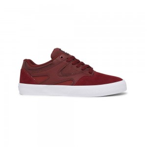 Pánské Skate Boty DC Shoes Kalis Vulc Červené | AHNM-18257