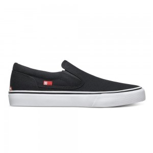 Pánské Skate Boty DC Shoes Trase Černé Bílé | PVUX-28596