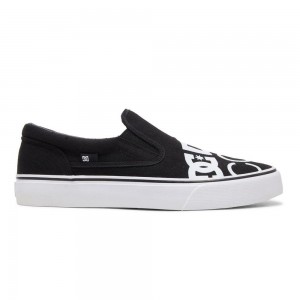 Pánské Skate Boty DC Shoes Trase Černé Bílé | UNMR-01652