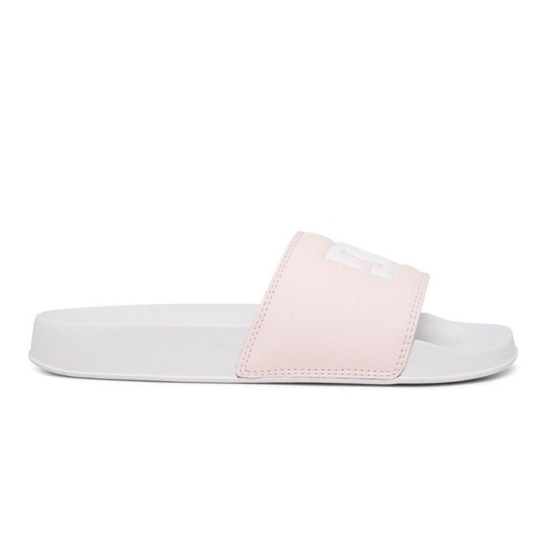 Dámské Sandály DC Shoes Slides Bílé Růžové | TXUO-87230