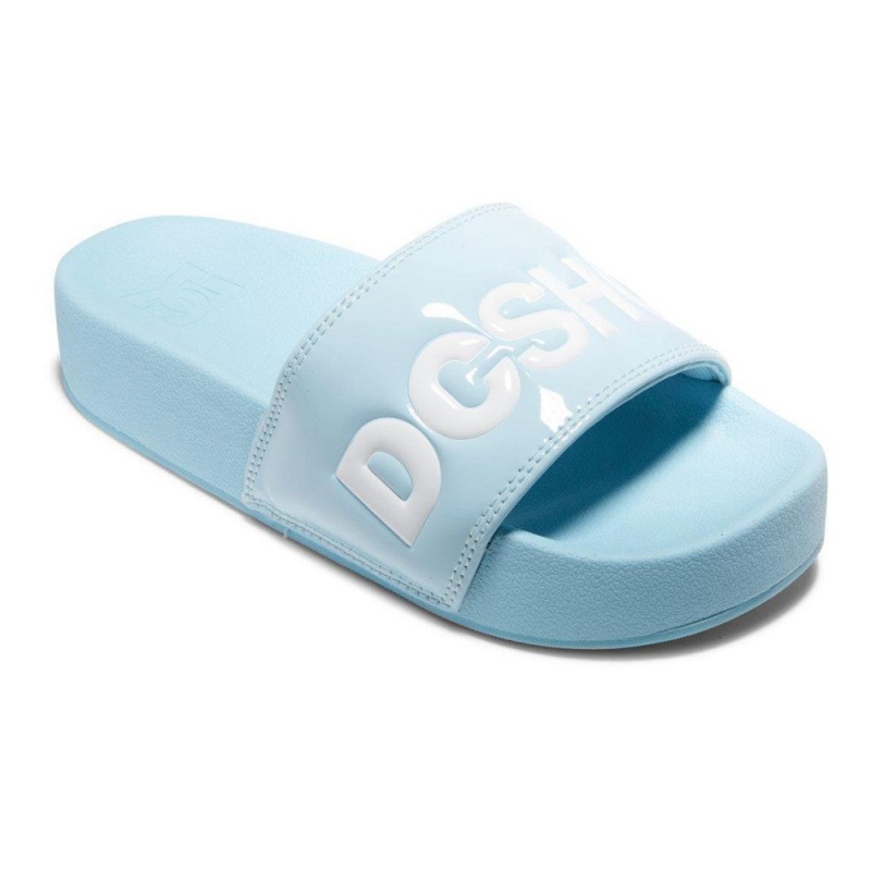 Dámské Sandály DC Shoes Slides Blankyt Bílé | SPUK-95781