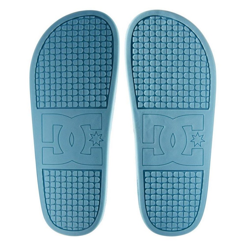 Dámské Sandály DC Shoes Slides Blankyt Bílé | SPUK-95781