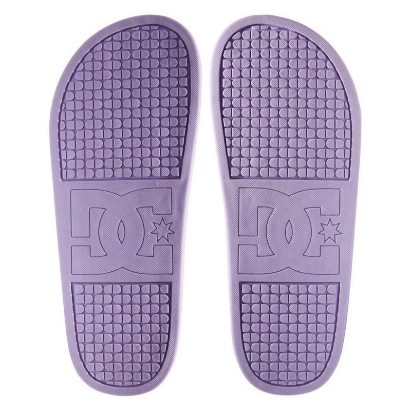 Dámské Sandály DC Shoes Slides Fialové Bílé | YGFL-38512