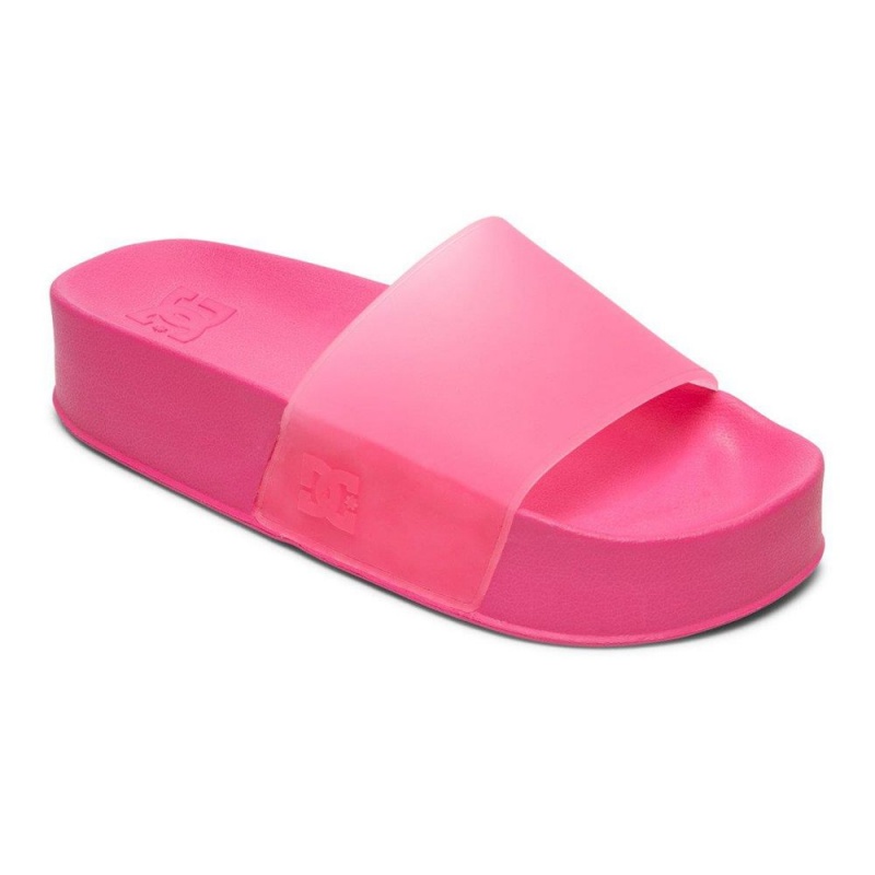 Dámské Sandály DC Shoes Slides Růžové | NSPC-43715