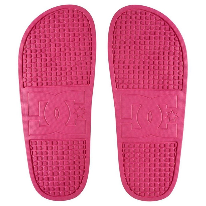 Dámské Sandály DC Shoes Slides Růžové | NSPC-43715