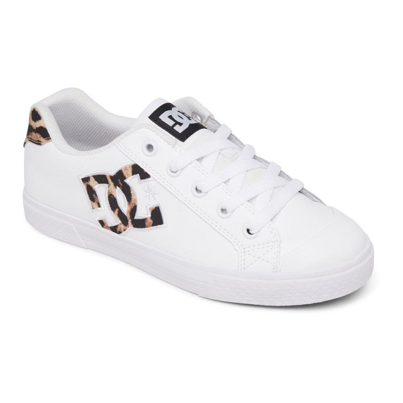 Dámské Skate Boty DC Shoes Chelsea Bílé Leopard | OJSW-36980