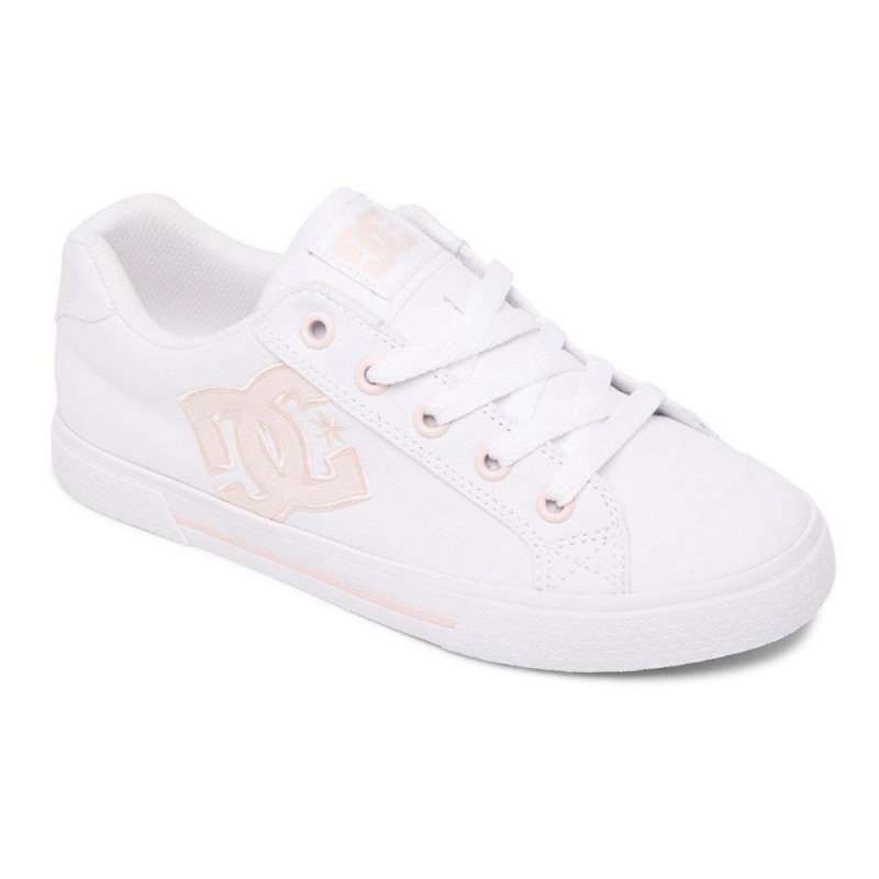 Dámské Skate Boty DC Shoes Chelsea Bílé Růžové | SMEA-50827