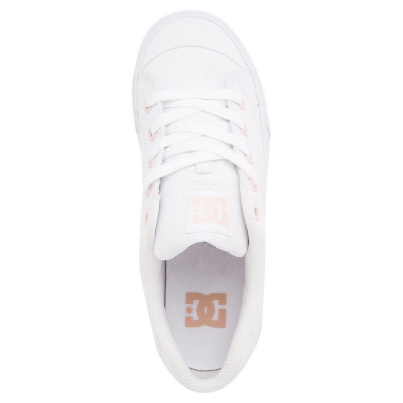 Dámské Skate Boty DC Shoes Chelsea Bílé Růžové | SMEA-50827