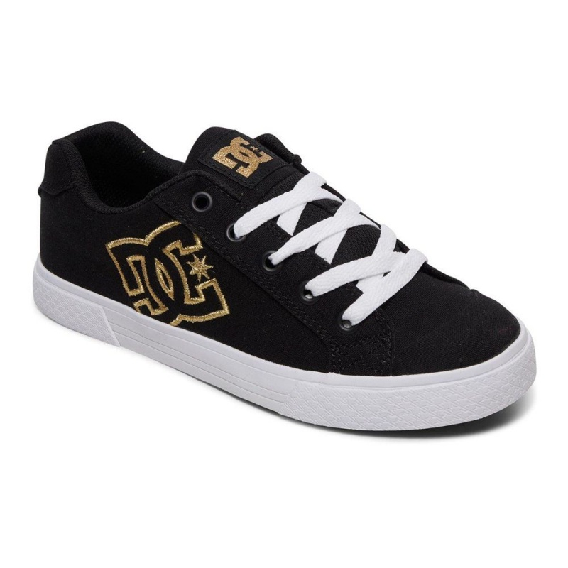 Dámské Skate Boty DC Shoes Chelsea Černé Zlaté | TGNX-82106