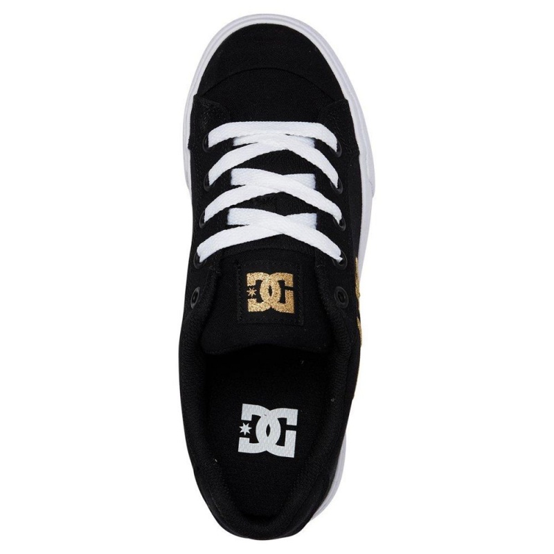 Dámské Skate Boty DC Shoes Chelsea Černé Zlaté | TGNX-82106