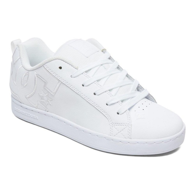 Dámské Skate Boty DC Shoes Court Graffik Bílé | PCWZ-69231