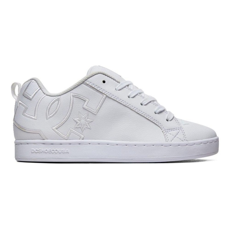 Dámské Skate Boty DC Shoes Court Graffik Bílé | PCWZ-69231