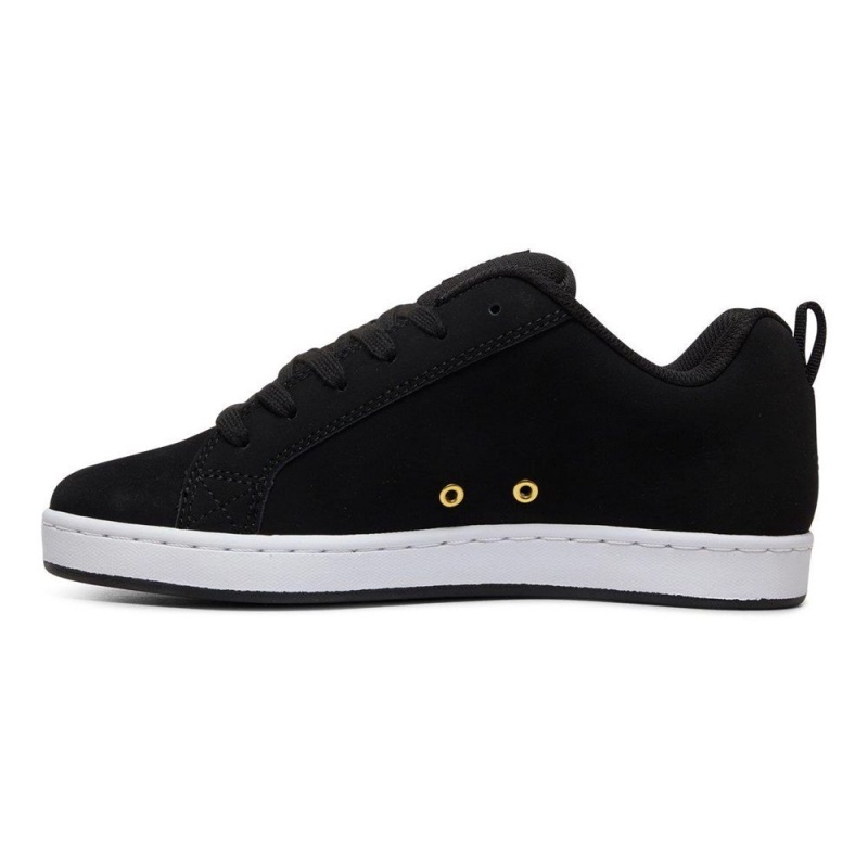 Dámské Skate Boty DC Shoes Court Graffik Černé Zlaté | IEQF-60718