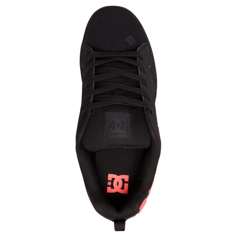 Dámské Skate Boty DC Shoes Court Graffik Černé Tmavě Růžové | RHWG-93271