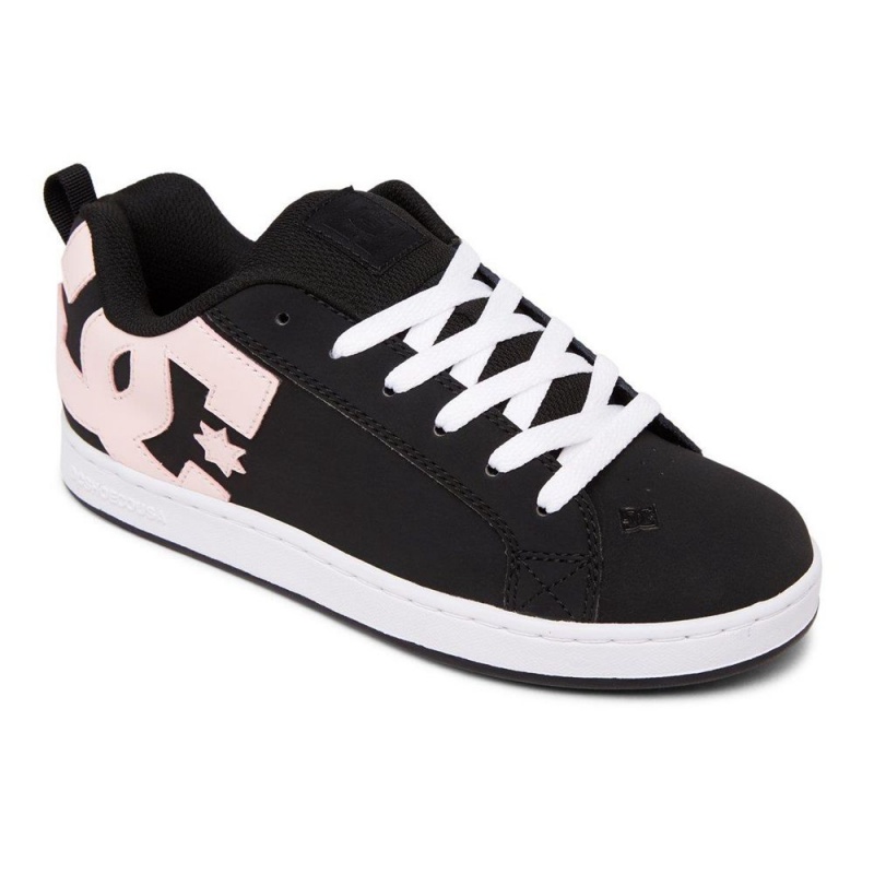 Dámské Skate Boty DC Shoes Court Graffik Černé Světle Růžové | YCLG-14736