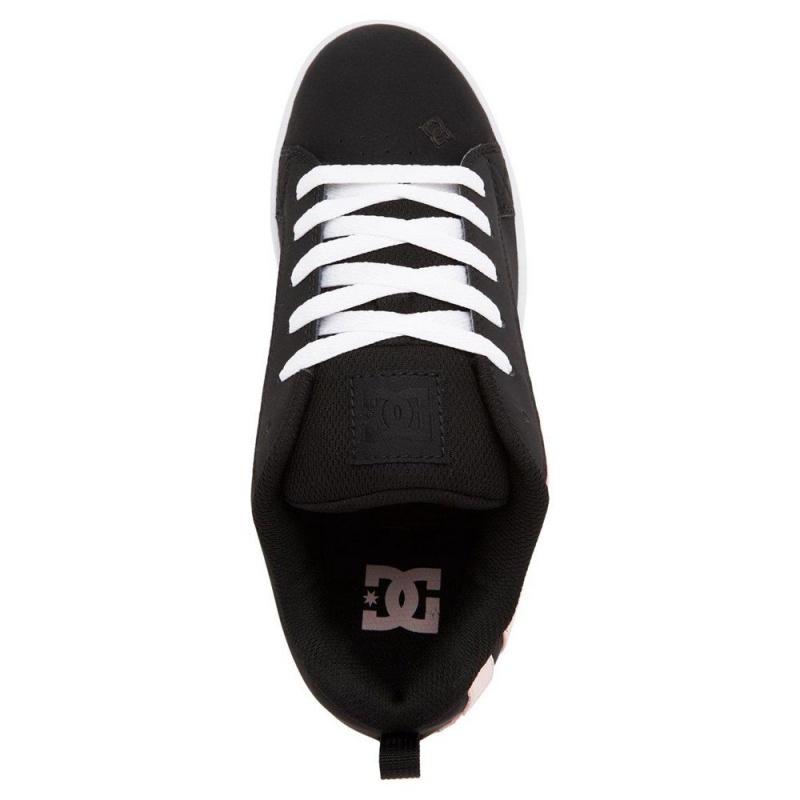 Dámské Skate Boty DC Shoes Court Graffik Černé Světle Růžové | YCLG-14736