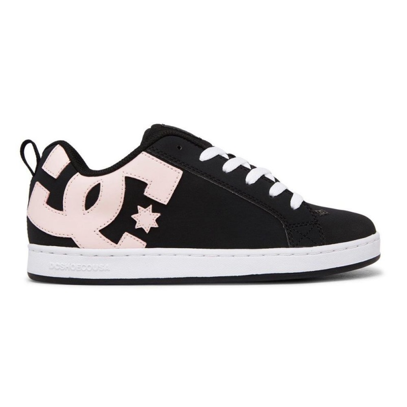 Dámské Skate Boty DC Shoes Court Graffik Černé Světle Růžové | YCLG-14736