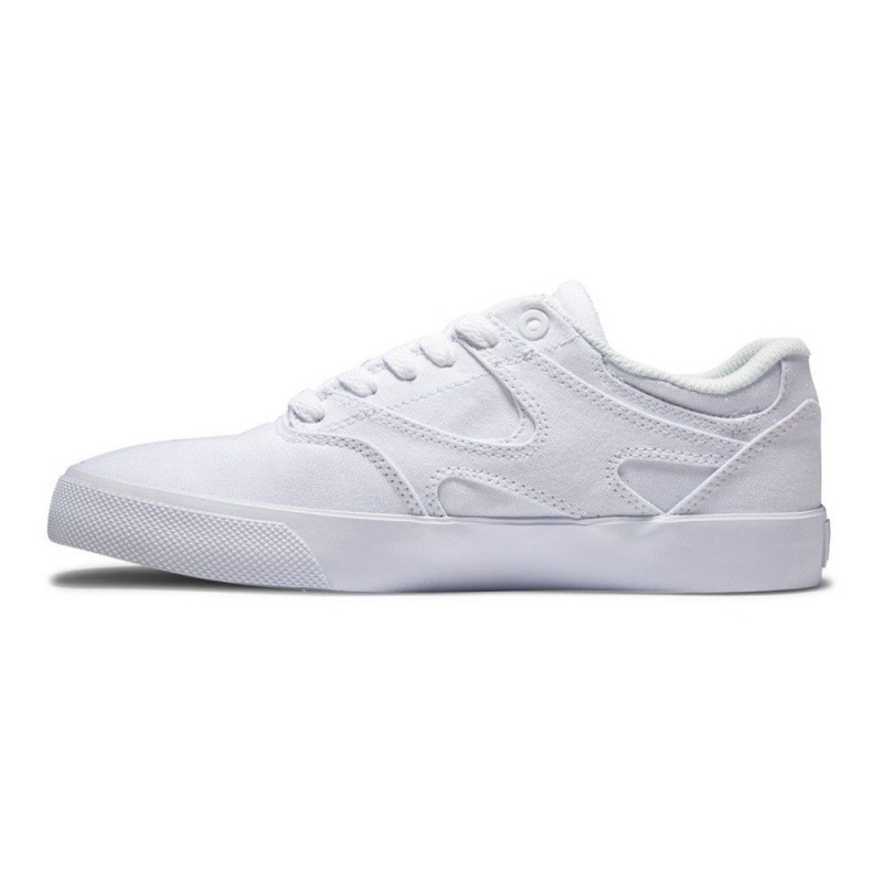 Dámské Skate Boty DC Shoes Kalis Vulc Bílé | CIDY-60172