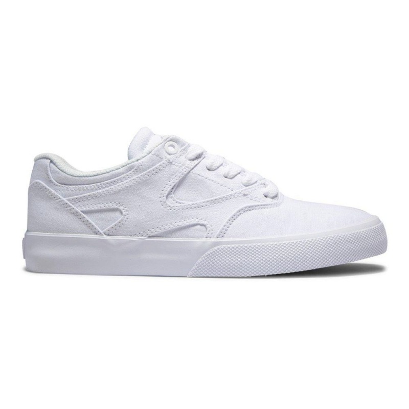 Dámské Skate Boty DC Shoes Kalis Vulc Bílé | CIDY-60172