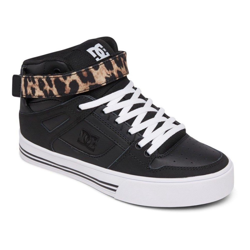 Dámské Skate Boty DC Shoes Pure Černé Leopard | GWUL-89024