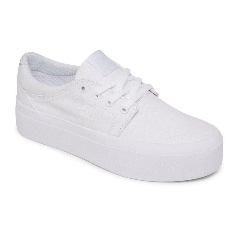 Dámské Skate Boty DC Shoes Trase Bílé | LWHY-97531