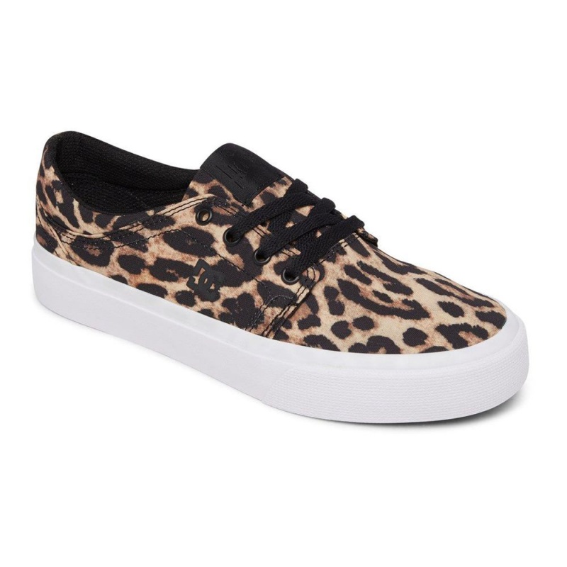 Dámské Skate Boty DC Shoes Trase Leopard | QOFC-48709