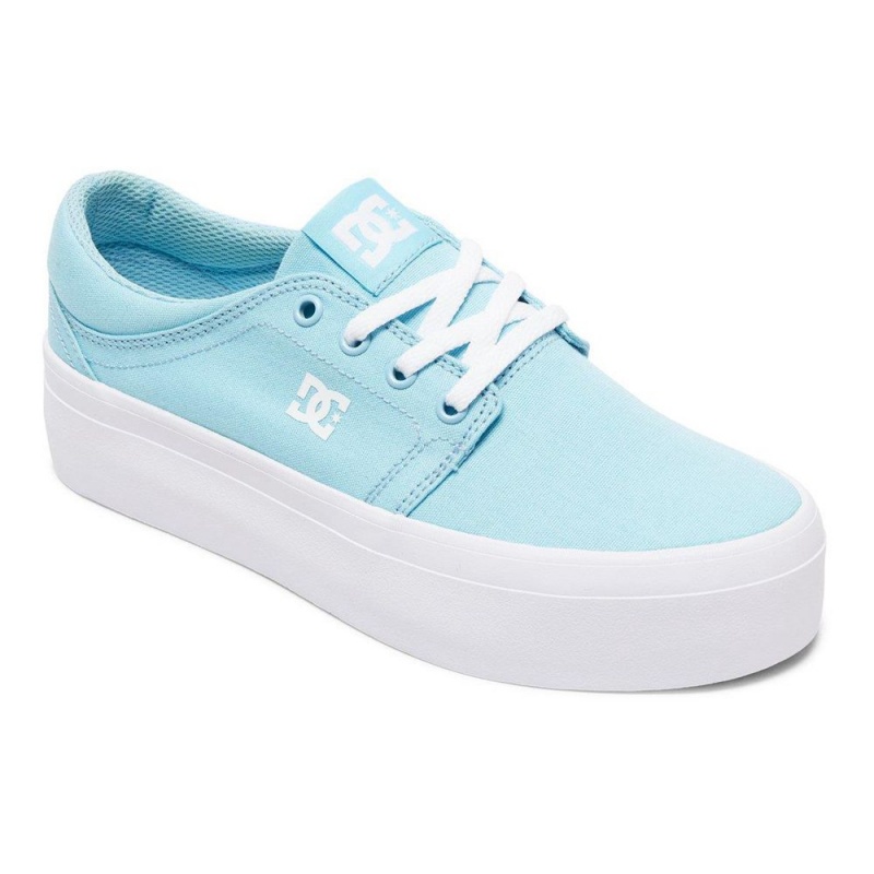 Dámské Skate Boty DC Shoes Trase TX Blankyt Bílé | VKJI-10256