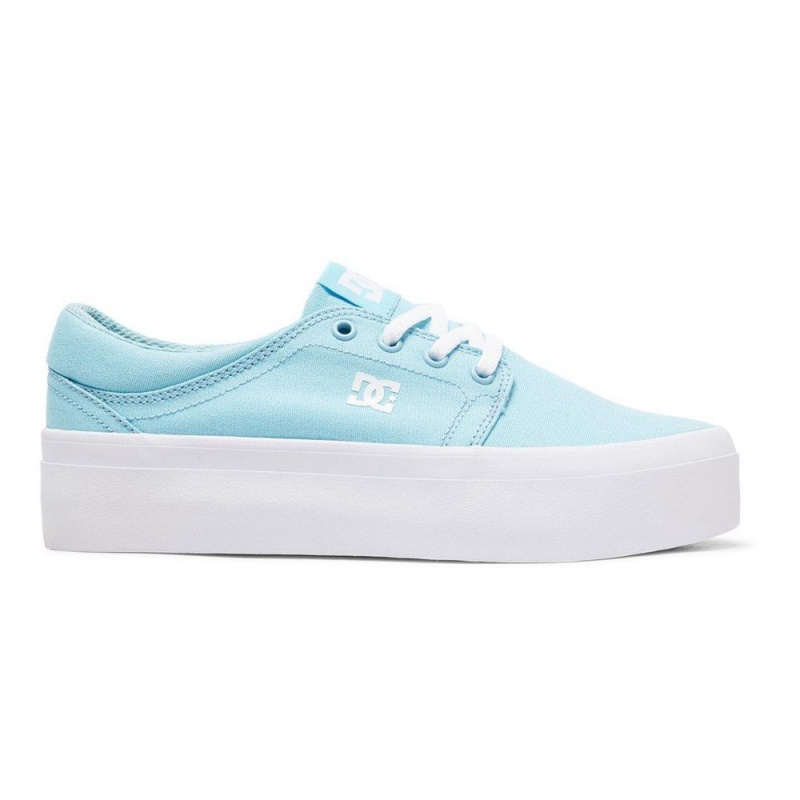 Dámské Skate Boty DC Shoes Trase TX Blankyt Bílé | VKJI-10256