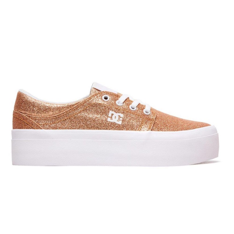 Dámské Skate Boty DC Shoes Trase Zlaté | DYQE-20987