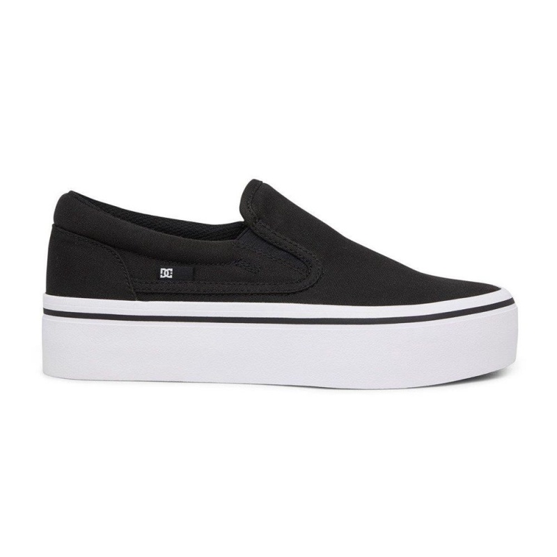 Dámské Skate Boty DC Shoes Trase Černé Bílé | JDOC-98063