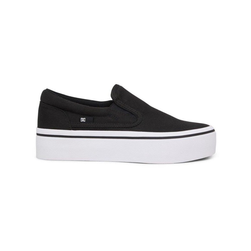 Dámské Skate Boty DC Shoes Trase Černé Bílé | TZNL-25381